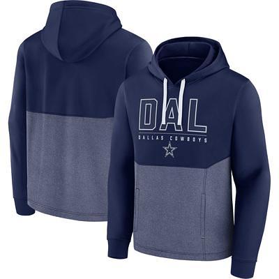 Fanatics Navy Dallas Cowboys Long Sleeve Hoodie T-shirt in Blue