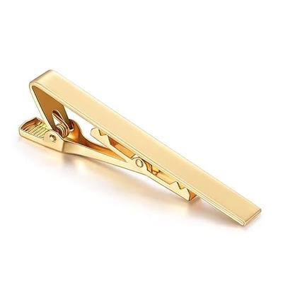 4pcs Mens Stainless Steel Tie Clip Necktie Bar Clasp Clamp Pin Gold Black