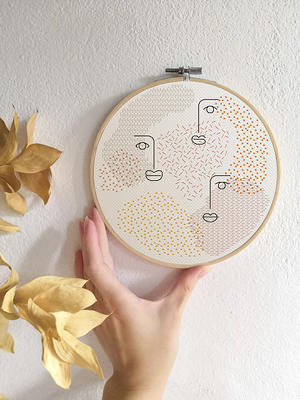 Abstract Hand Embroidery Kit