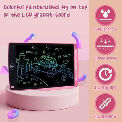 LCD Writing Tablet for Kids, 10 in Colorful Doodle Board Drawing Tablet,  Erasable Reusable Educational Drawing Pad and Toddler Drawing Writing Board  for 3 4 5 6 Girls Boys (Pink) - Yahoo Shopping