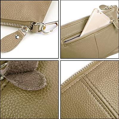 YALUXE Women's Real Leather Large Wristlet Phone Clutch Wallet with Shoulder  Chain - Yahoo Shopping