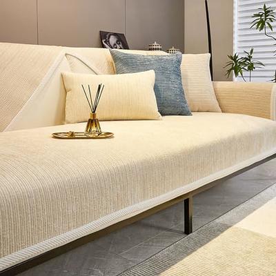 Stretch Sofa Cover With Anti slip Backing Protects Couch - Temu