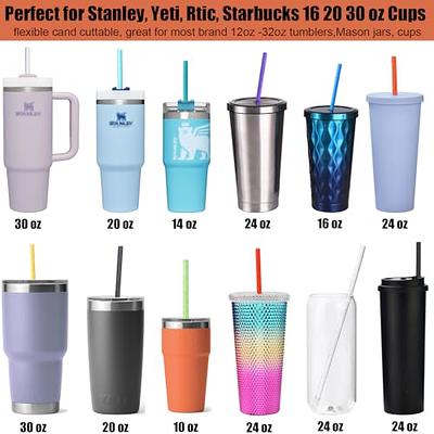 16oz Reusable Cold Cups, Free straw brush