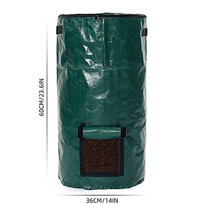 MEKKAPRO 3-Pack 72 Gallons Garden Bag Reusable Yard Waste Bags Green