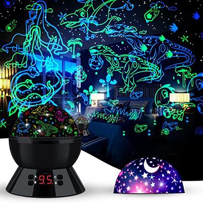 Night Light Projector,Night Light for Kids Room with Remote and Timer,360°  Rotation,3 Projection Films,17 Light Modes,9 Lullaby Songs,Kids Night Light,Birthday  Christmas Gifts for Boys Girls 