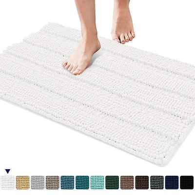 Gorilla Grip Bath Rug 24x17, Thick Soft Absorbent Chenille, Rubber Backing  Quick Dry Microfiber Mats, Machine Washable Rugs for Shower Floor, Bathroom  Runner Bathmat Accessories Decor, Grey - Yahoo Shopping