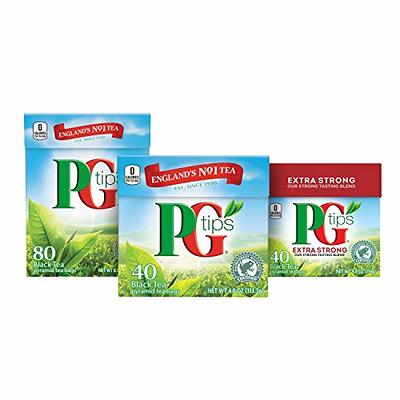 Pg Tips Premium Black Tea For a Classic Caffeinated Beverage,Pyramid Black  Tea Bags,40 Count (Pack of 6)