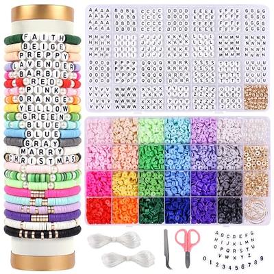 SEMATA Friendship Bracelet Making Kit for Girls Clay Beads, White Clay -  Gold Beads for Bracelets Making & Jewelry Making