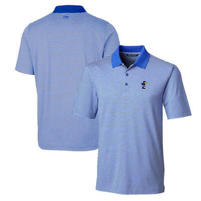 Men's Philadelphia Eagles Cutter & Buck White Forge Pencil Stripe Stretch  Polo