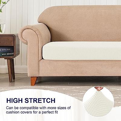 Subrtex 3-Piece Stretch Separate Sofa Cushion Cover Elastic