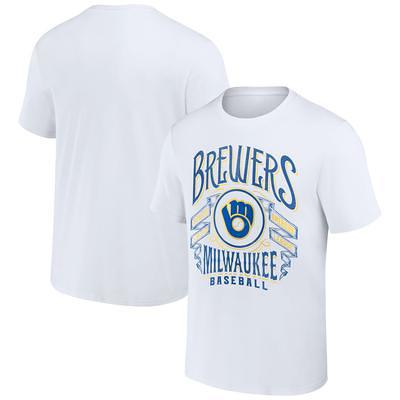 Milwaukee Brewers WEAR by Erin Andrews Women's Front Tie T-Shirt