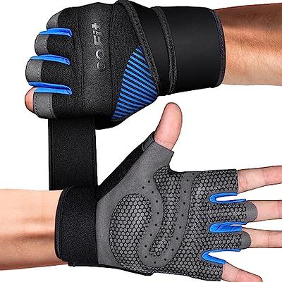 Neoprene Padded Weight Lifting Gloves for Men and Women - Ventilated Wrist  Wrap Gloves for Athletes Gym Sessions Cycling Tracking & Sports with Full