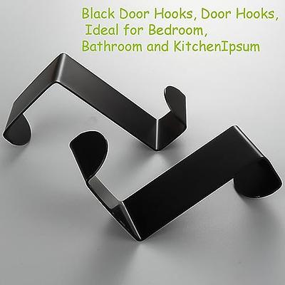 Z Shaped Over Door Hook Coat Hooks Rack Heavy Duty Reversible Brushed