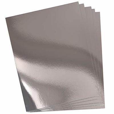 Metallic Silver Cardstock Paper, 60pcs of 8.5”x11” (250 GSM) - Silver Paper  Foil Board, Mirror Finish Surface – Die Cut and Plotter Compatible -  Perfect for Crafting, Invitations & Decorations - Yahoo Shopping