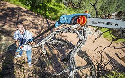 How to oil chain and bar on Black & Decker LPP120 Pole Pruning Chainsaw 