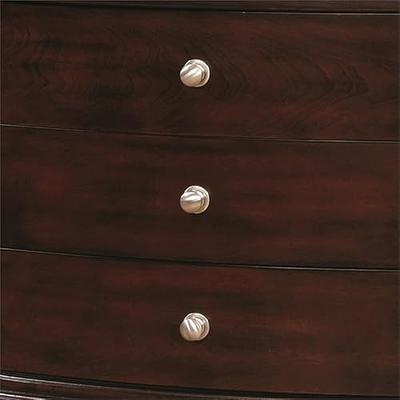 Bowery Hill 2-Drawer Transitional Solid Wood Nightstand in Cherry