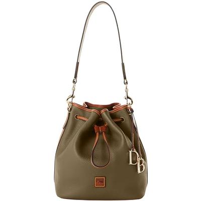 Dooney Bourke Handbag Pebble Grain Drawstring Olive Yahoo