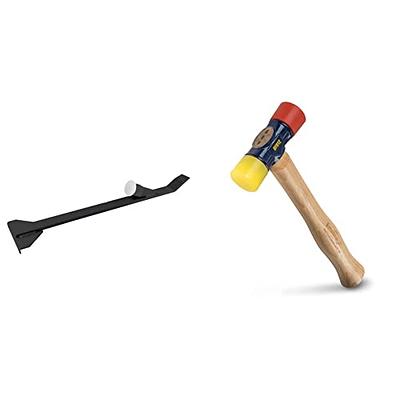 Estwing - DFH-12 Rubber Mallet - 12 oz Double-Face Hammer with Soft/Hard  Tips & Hickory Wood Handle - DFH12,Black Red & Yellow