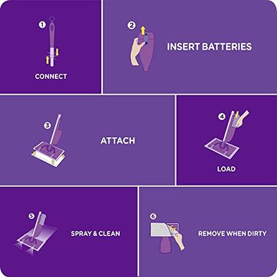 Swiffer WetJet Wood Floor Mopping, Cleaning Starter Kit, Purpose 1 Mop, 10  Pads, Solution, Batteries