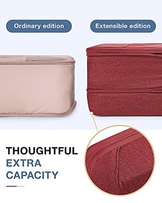  BAGSMART Compression Packing Cubes for Travel, 6 Set Travel  Cubes for Carry On Suitcases, Lightweight Travel Essentials for Women,  Luggage/Suitcase Organizer Bags Set, Baby Pink : Clothing, Shoes & Jewelry