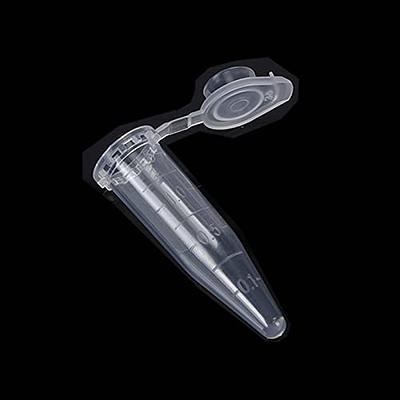 100 Pcs 10Ml Plastic Test Tubes with Lids Vial Seal Cap Container