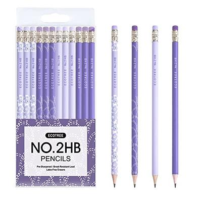 ECOTREE Eco-friendly Wood & Plastic Free Rainbow Recycled Paper #2 HB  Pencils For School and Office Supplies, Pre-sharpened,12-Pack
