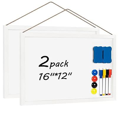 Miratino White Board Magnetic Dry Erase Board for Wall, 16x12 Wooden  Frame Whiteboard with Stand for Kids Students, Small White Boards Magnetic  for Door Office Wall Decor-2 Pack - Yahoo Shopping