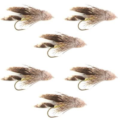 3-Pack Black Humpy Size 12 Classic Dry Fly - Hand Tied Fly Fishing Trout  Flies