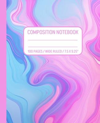 Composition Notebook Wide Ruled: Aesthetic Cute Flowers, Lined Paper Journal  for Teen Girls, Kids and Students - Yahoo Shopping