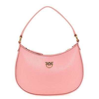 Prada Logo Plaque Zipped Tote Bag in Pink