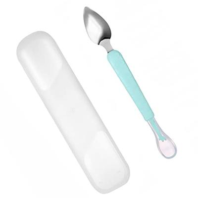 Totority 4 pcs eating training spoon baby silicone spoon silicone