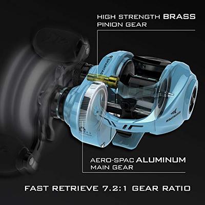 KastKing Spartacus II Baitcasting Fishing Reel, 6oz Ultralight, Super  Smooth with 17.6 LB Carbon Fiber Drag, 7.2:1 Gear Ratio, 39mm Palm Perfect  Lower Profile Design,Spindrift,Left Handed - Yahoo Shopping