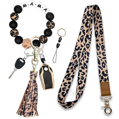 Ecovision Pack of 2 Wrist and Neck Lanyards for ID Badges, Wristlet Keychain Holder Car Key Lanyard for Women and Men