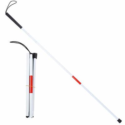 White Cane for Blindness, White Canes for The Blind, Foldable Cane  Collapsible Reflective White and Red Walking Stick for Blind Visual  Impaired - Yahoo Shopping