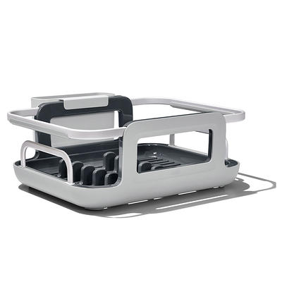 PXRACK Dish Drying Rack, Expandable(12.8-21.5) with Utensil and Cup  Holder, Stainless Steel for Kitchen Counter, Black