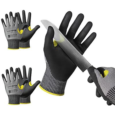  MANUSAGE Safety Work Gloves, Nitrile Work Gloves For