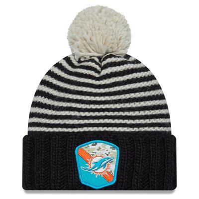 Men's New Era Black Denver Broncos 2021 Salute to Service Historic Logo Cuffed Knit Hat