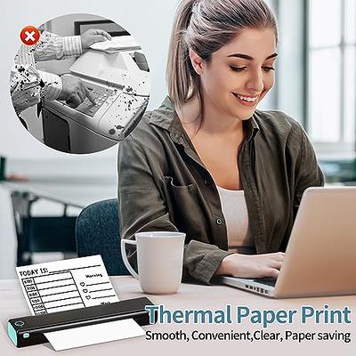 Ponek M08F Thermal Printer Paper, Printer Paper 8.5 x 11 White,  Compatible with M08F-Letter, HPRT MT800, MT800Q, and Brother's PJ Series  Portable