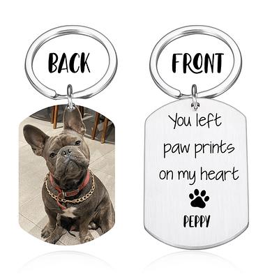 CUSTOM Dog keychain, pet memorial keychain, dog lover gift, dog gift,  custom pet keychain, personalized dog gift