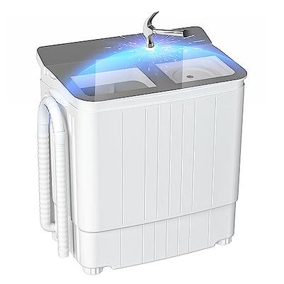 Superday Portable Mini Twin Tub Washing Machine Compact Washer and Spin  Dryer w/Wash and Spin Cycle 17.6lbs Capacity For Camping, Apartments,  Dorms, College Rooms, RV'S, Delicates, Grey - Yahoo Shopping