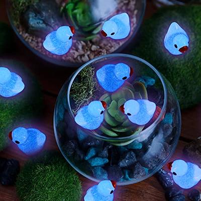 Luminous Mini Resin Axolotl Tiny Figurines Ornament for DIY Craft