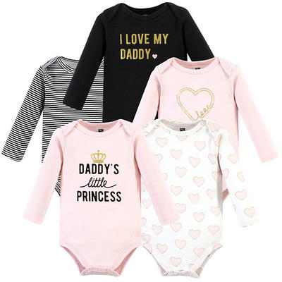 Hudson Baby Infant Girl Cotton Long-sleeve Bodysuits, Hello Fall