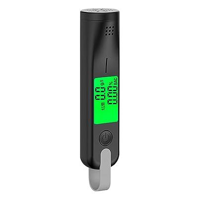 GREENWON Battery Powered Breathalyzer Keychain Digital Alcohol Tester  Detector Breath Analyzer Audible Alert Portable with LCD Display and  Replacement