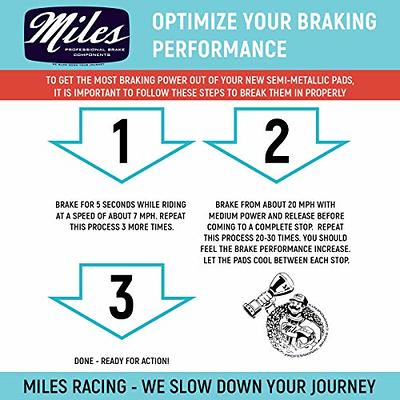 Miles Racing Semi-Metallic Brake Pads for Mountain Bike Disc