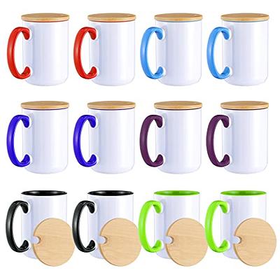 RAINBOWTIE Sublimation Mugs Set of 12, 15 oz Sublimation Mugs