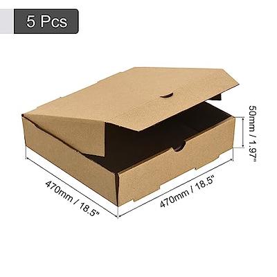 5Pcs Orange Cardboard Shoe Boxes Gift Package Carton Box