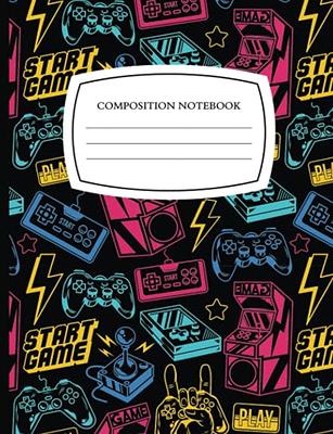 Wide Ruled Composition Notebook: Lined Paper Composition Book for