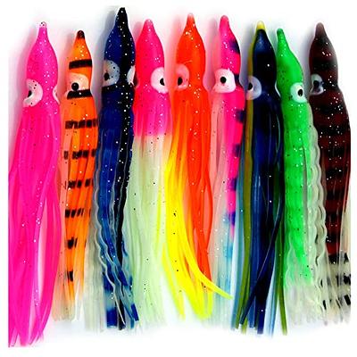 18cm Fishing Trolling Lures Octopus Skirts Bait for Marlin Tuna Mahi  Dolphin Big Fishing Game Saltwater Squid Skirt Fishing Tackle (10pcs) -  Yahoo Shopping