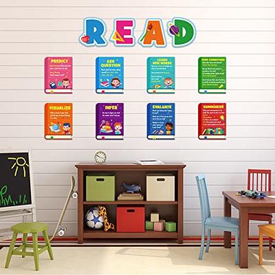 Reading Strategy Classroom Decorations Bulletin Board Poster Banner Set Supplies Decor For Daycare Library Kindergarten Preschool Elementary Middle School Read Yahoo Ping