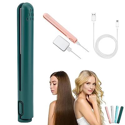 Mini Dual-Purpose Curling Iron, 2 in 1 Hair Straightener and Curler,  Portable Cordless Hair Curler Hair Straightener Mini Flat Iron for Travel  (Green) - Yahoo Shopping